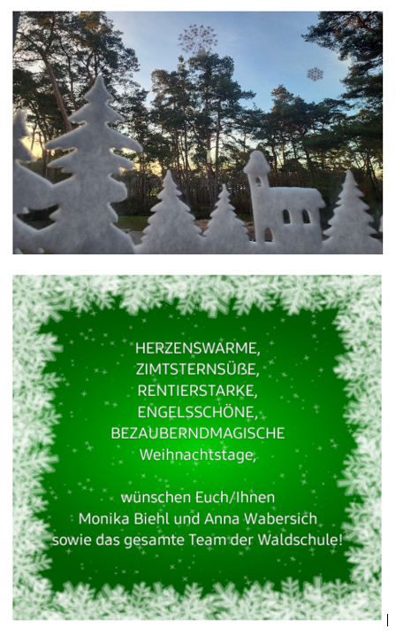 Weihnachtsgruß der Waldschule