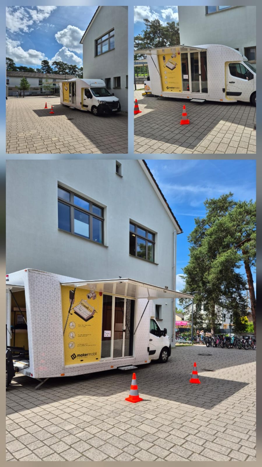 Makermobil auf dem Schulhof